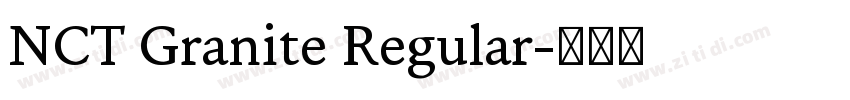 NCT Granite Regular字体转换